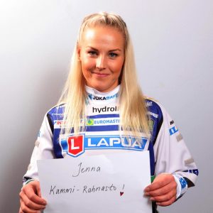 Finnbroden kummipelaaja Jenna Kammi-Rahnasto